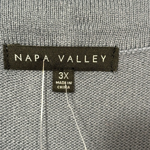 NWT Napa Valley Slate Blue Cardigan in Size 3X - Picture 11 of 11